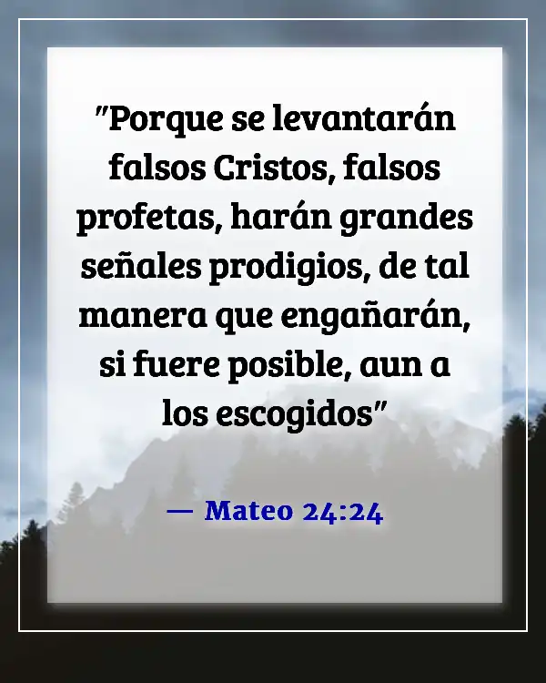 Versículos de la Biblia sobre el engaño de Satanás (Mateo 24:24)