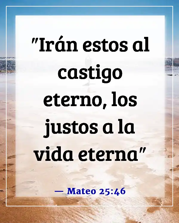 Versículos de la Biblia sobre el pecado y el infierno (Mateo 25:46)