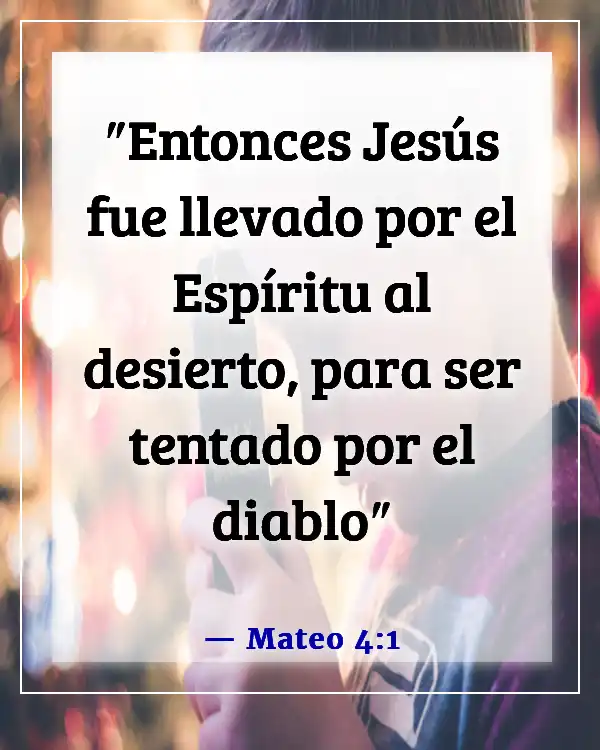 Versículos de la Biblia sobre el engaño de Satanás (Mateo 4:1)