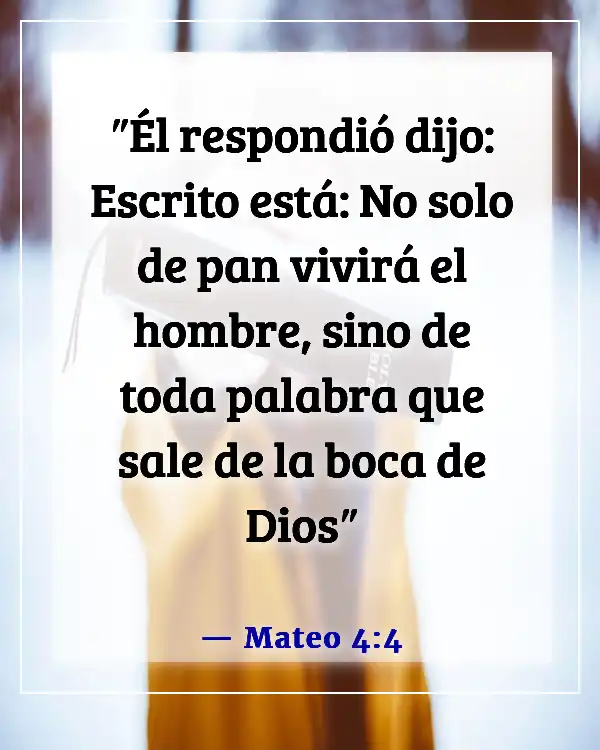 Versículos bíblicos para trastornos alimenticios (Mateo 4:4)