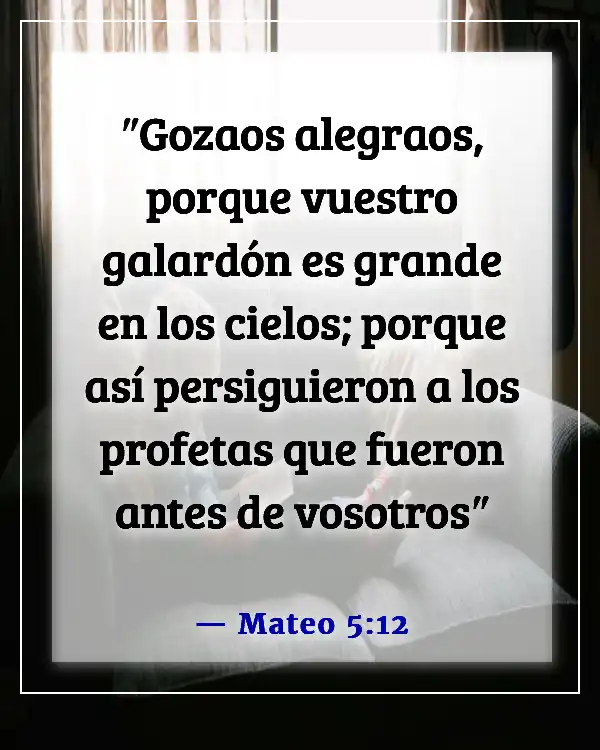 Versículo de la Biblia sobre estar agradecido por las pruebas (Mateo 5:12)