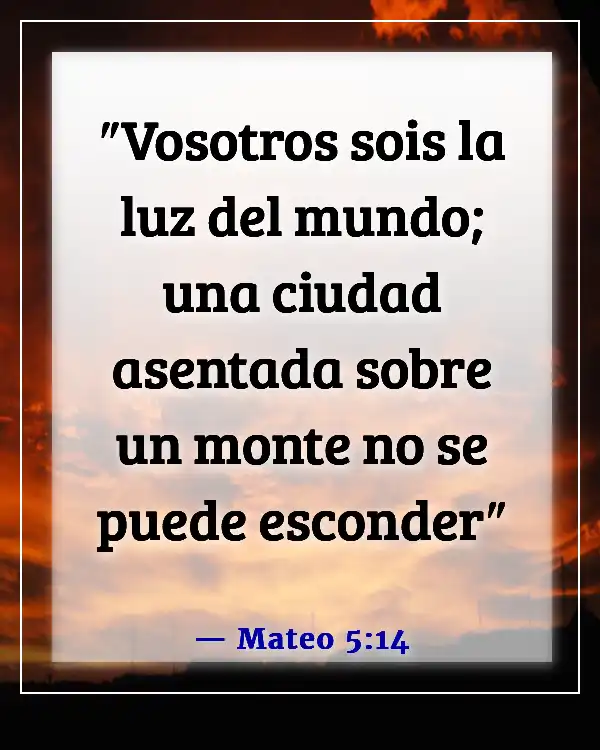 Versículo de la Biblia sobre ser apartado del mundo (Mateo 5:14)