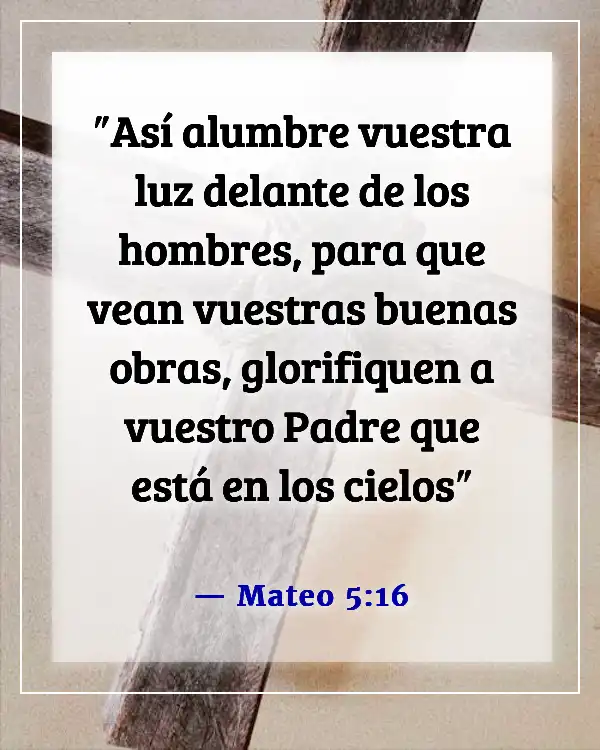 Versículo de la Biblia sobre logros (Mateo 5:16)