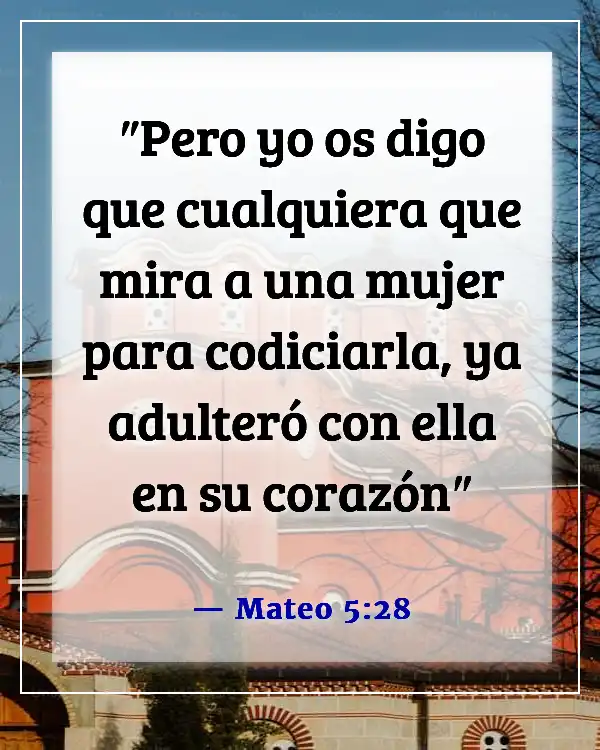 Versículo de la Biblia sobre un esposo infiel (Mateo 5:28)