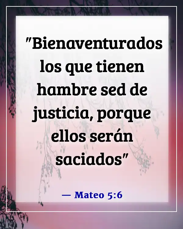 Versículos de la Biblia sobre buscar a Dios (Mateo 5:6)