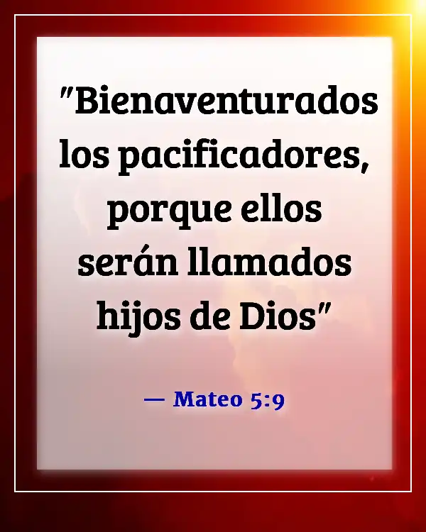 Versículos bíblicos para problemas de relación (Mateo 5:9)