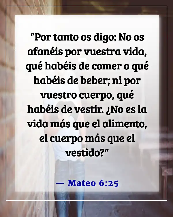 Versículos bíblicos para trastornos alimenticios (Mateo 6:25)