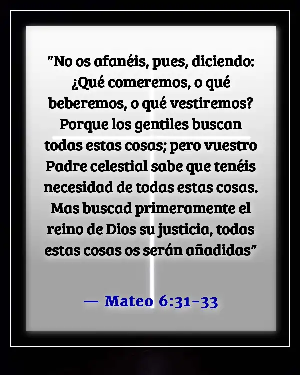 Here is the translation of "Bible Verse About Material Things" into Spanish:  

"Versículo bíblico sobre las cosas materiales" (Mateo 6:31-33)