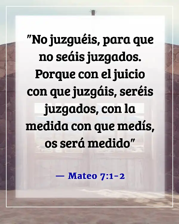 Versículo de la Biblia sobre hablar en contra de los pastores (Mateo 7:1-2)