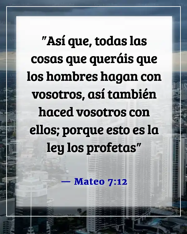 A verse from the Bible that talks about doing the right thing in Spanish can be translated as:

Versículo de la Biblia sobre hacer lo correcto (Mateo 7:12)