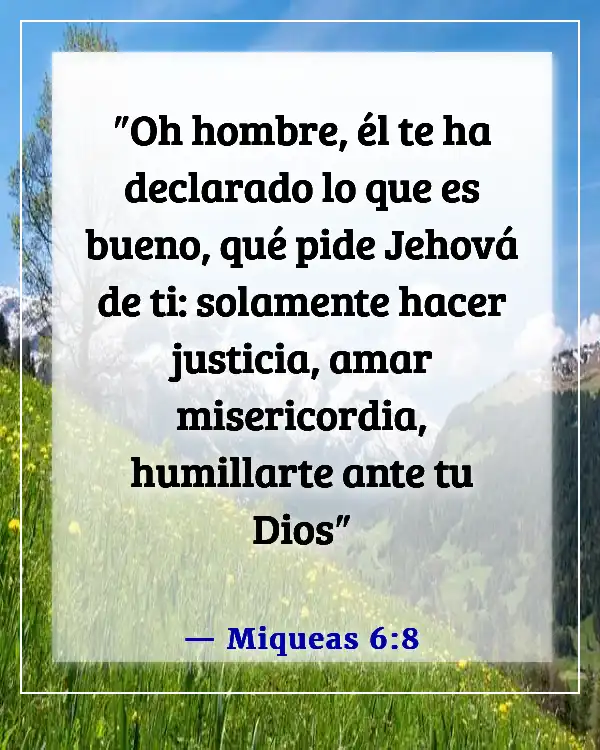 Versículos de la Biblia sobre dar la bienvenida a los visitantes en la iglesia (Miqueas 6:8)