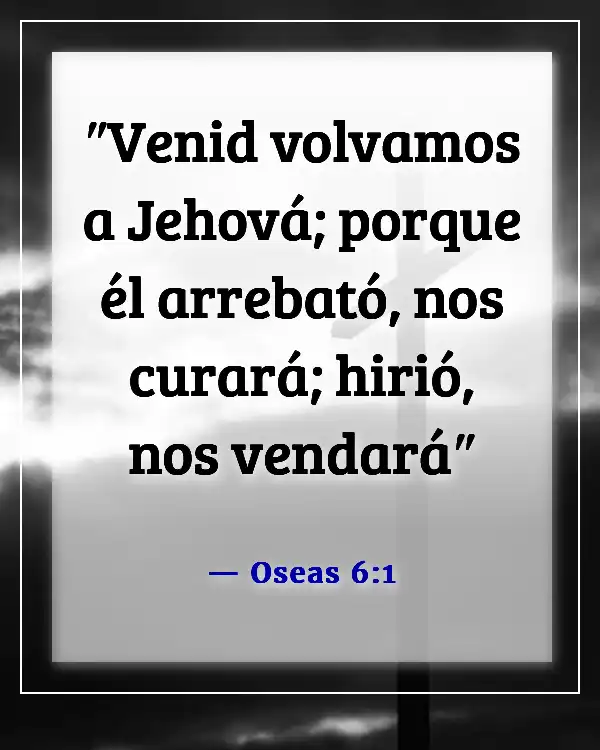 Versículos de la Biblia sobre Dios protegiéndonos de la enfermedad (Oseas 6:1)