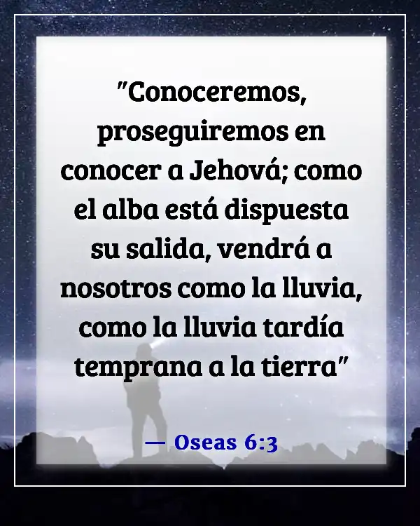 Versículos de la Biblia sobre buscar a Dios (Oseas 6:3)