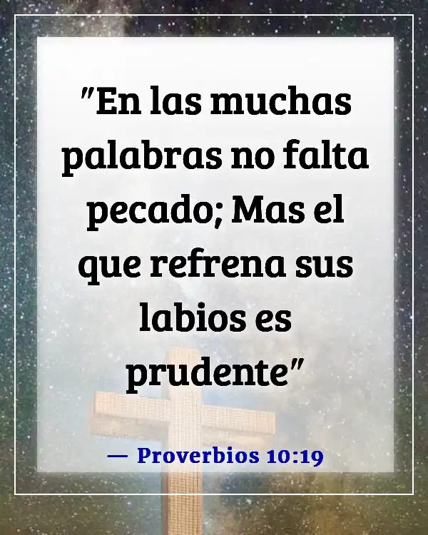 Versículo de la Biblia sobre hablar en contra de los pastores (Proverbios 10:19)