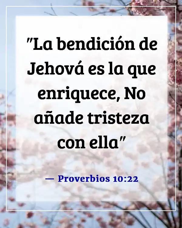 Versículos de la Biblia sobre la Buena Fortuna (Proverbios 10:22)