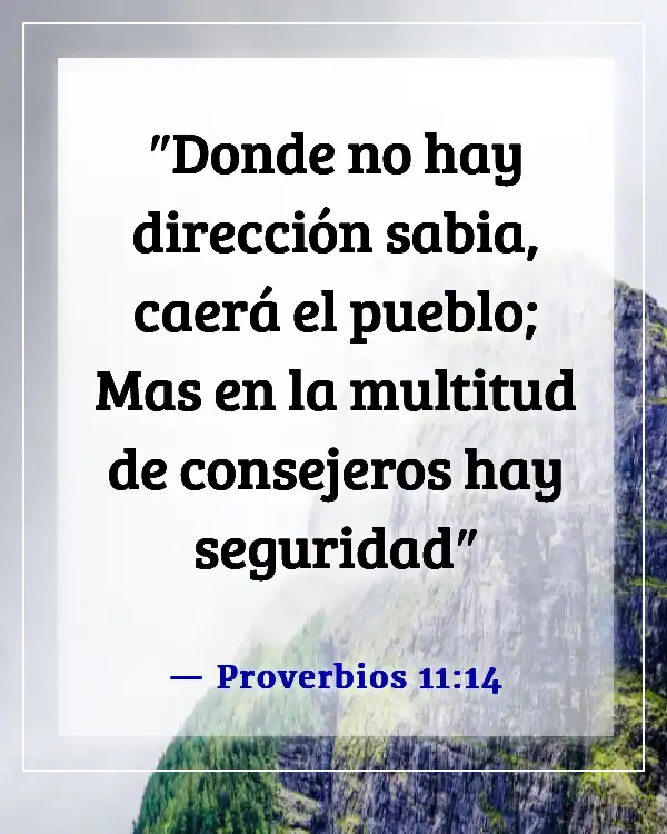 Versículos de la Biblia para adolescentes rebeldes (Proverbios 11:14)