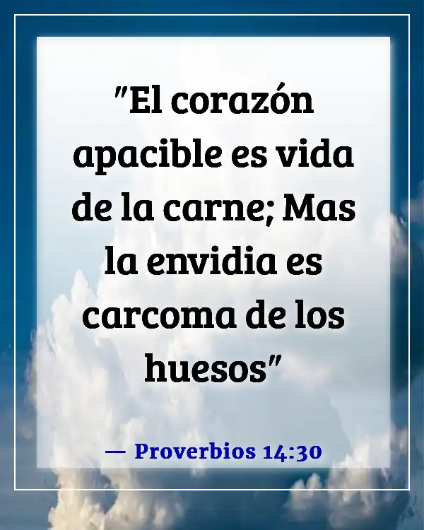 Versículo de la Biblia sobre respetar tu cuerpo (Proverbios 14:30)