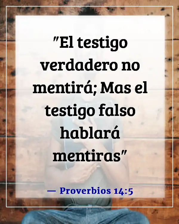 Versículos de la Biblia sobre los mentirosos yendo al infierno (Proverbios 14:5)
