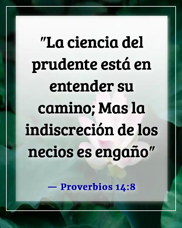 Versículos de la Biblia sobre la estupidez (Proverbios 14:8)