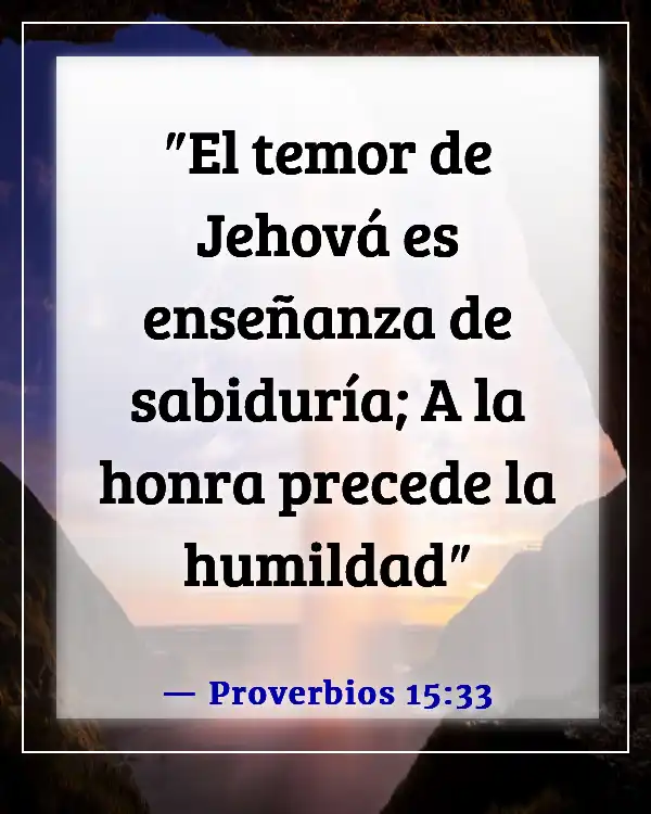 Versículos de la Biblia sobre el honor (Proverbios 15:33)