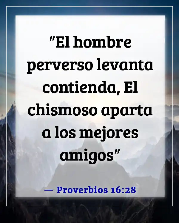 Versículos de la Biblia sobre personas tóxicas (Proverbios 16:28)