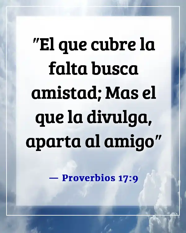 Versículos bíblicos para problemas de relación (Proverbios 17:9)
