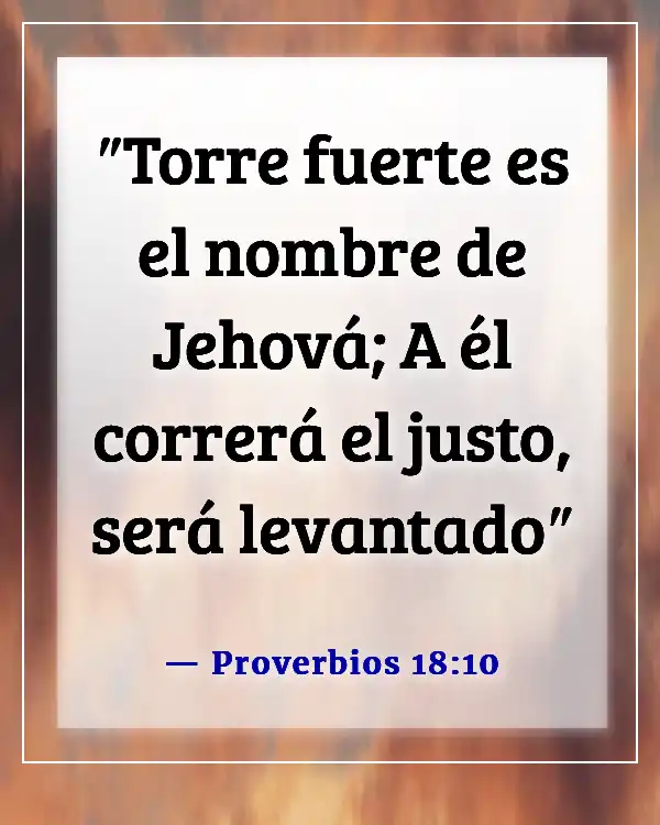 Versículos de la Biblia para sanación y fortaleza para un amigo (Proverbios 18:10)