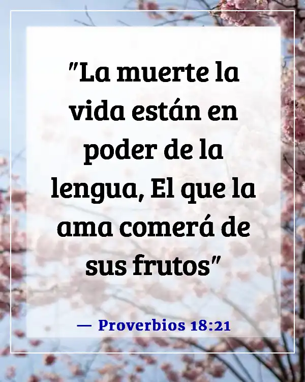 Versículo de la Biblia sobre guardar tus ojos y oídos (Proverbios 18:21)