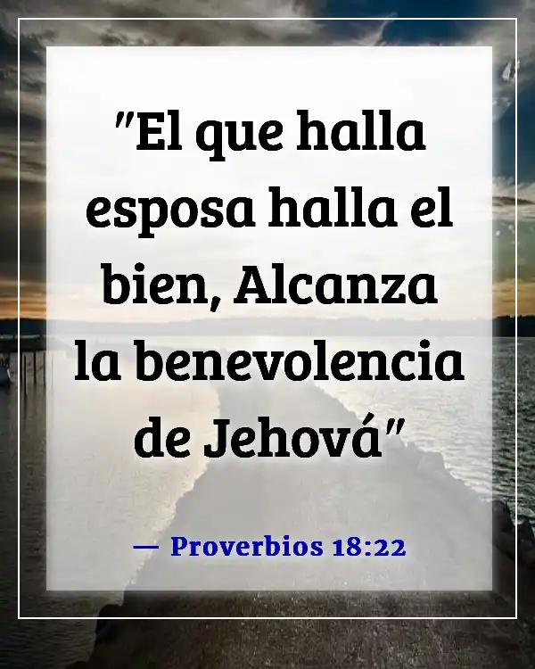 Versículos de la Biblia para orar por un compañero de vida (Proverbios 18:22)