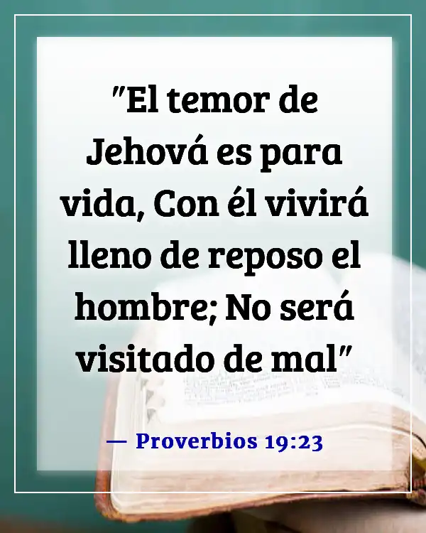 Versículos de la Biblia sobre dormir bien (Proverbios 19:23)