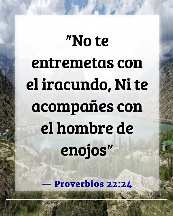 The translation of "Bible Verse: Be Angry But Do Not Sin" into Spanish is:

"Versículo de la Biblia: Enójense, pero no pequen." (Proverbios 22:24)