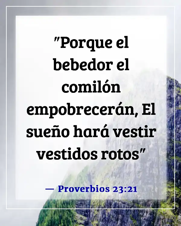 Versículos de la Biblia sobre el sueño y la pereza (Proverbios 23:21)