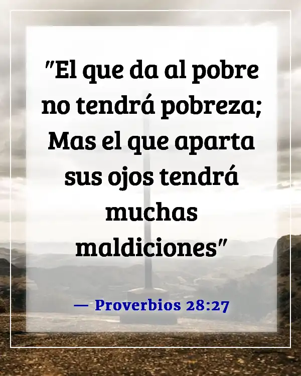 Versículos bíblicos sobre problemas financieros (Proverbios 28:27)