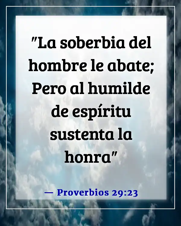 Versículo de la Biblia sobre la arrogancia (Proverbios 29:23)