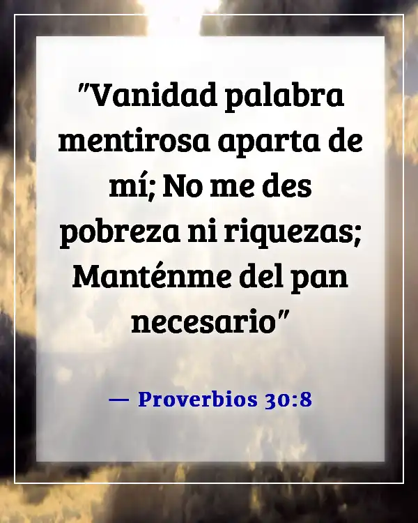 Versículo de la Biblia para problemas de dinero (Proverbios 30:8)