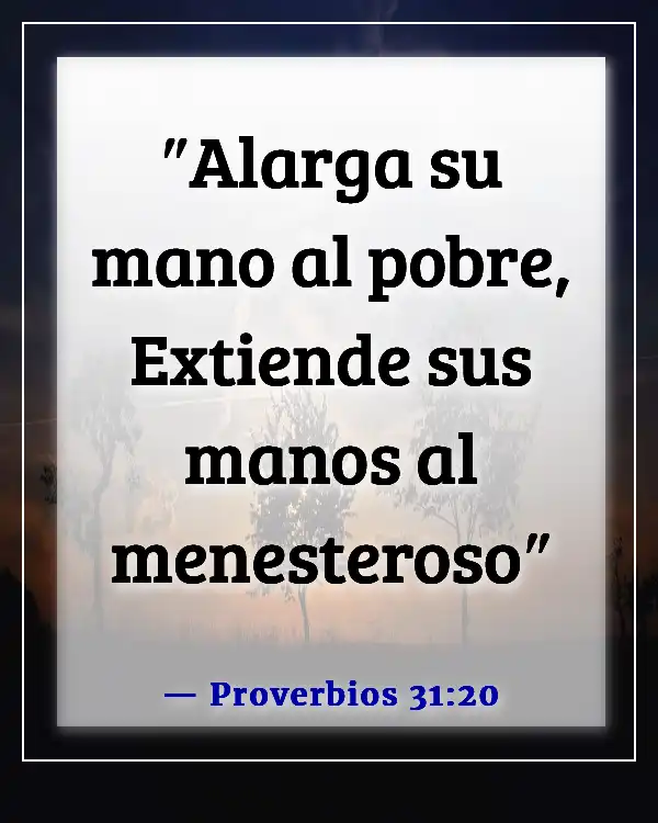 Versículos de la Biblia sobre el valor de una mujer (Proverbios 31:20)