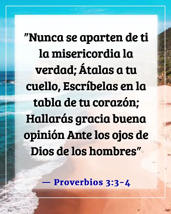 Versículos de la Biblia sobre no rendirse en una relación (Proverbios 3:3-4)