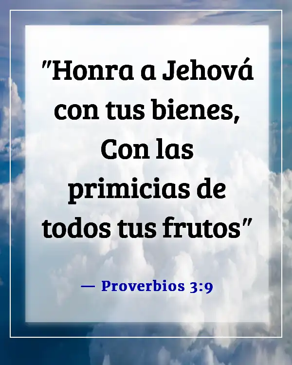 Versículos de la Biblia sobre el honor (Proverbios 3:9)