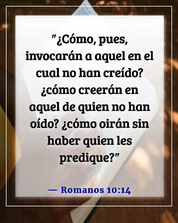 Versículo de la Biblia sobre misión y visión (Romanos 10:14)