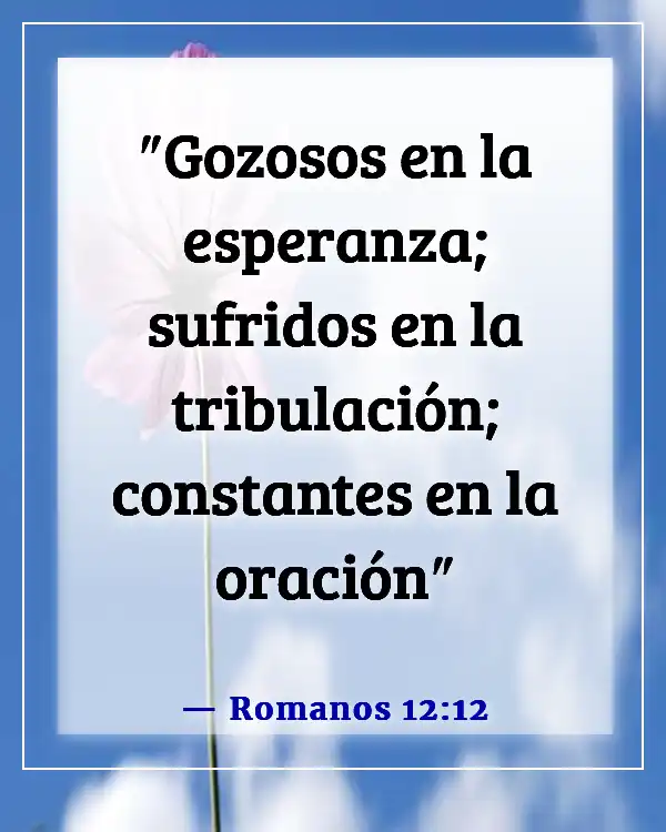 Versículos de la Biblia para orar por un compañero de vida (Romanos 12:12)
