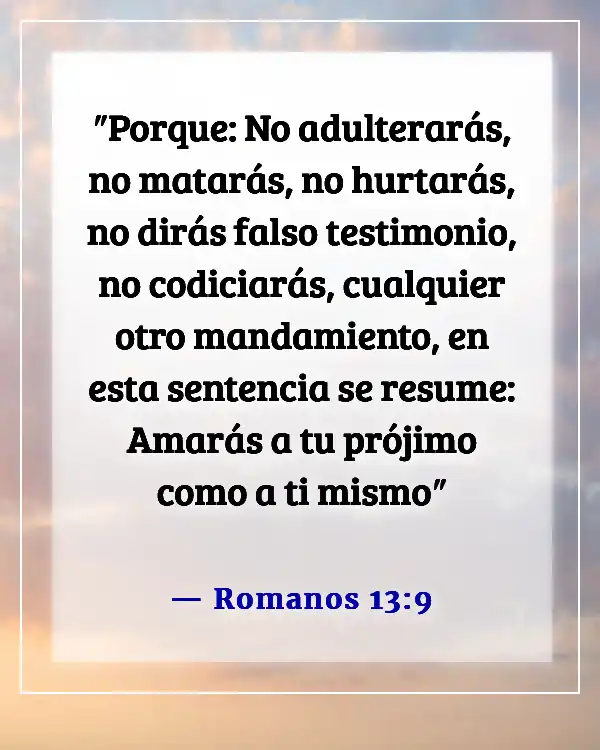Versículo de la Biblia sobre un esposo infiel (Romanos 13:9)