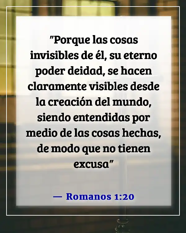 Versículos de la Biblia sobre respetar la creación de Dios (Romanos 1:20)