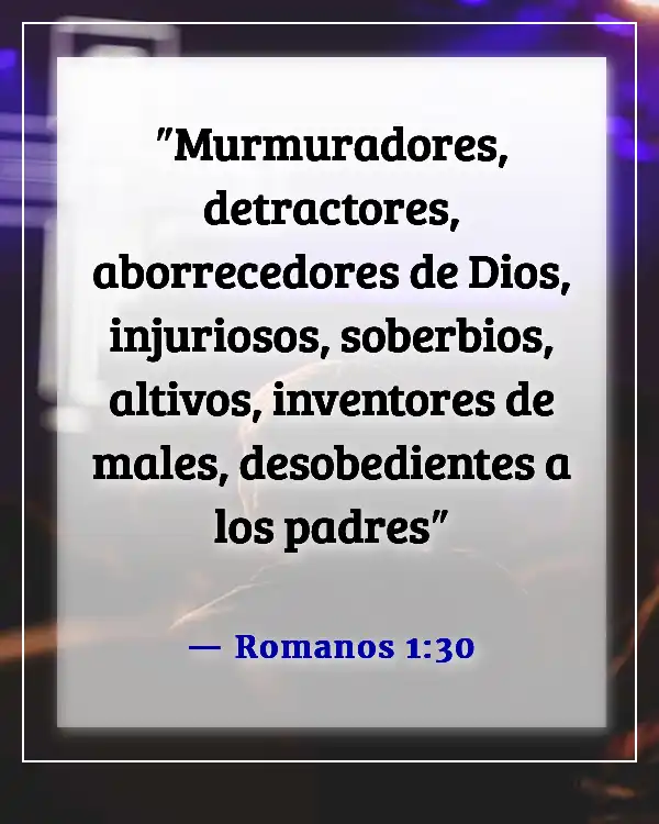 Versículo de la Biblia sobre la arrogancia (Romanos 1:30)