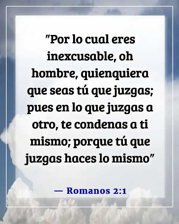 Versículo de la Biblia sobre no juzgar (Romanos 2:1)