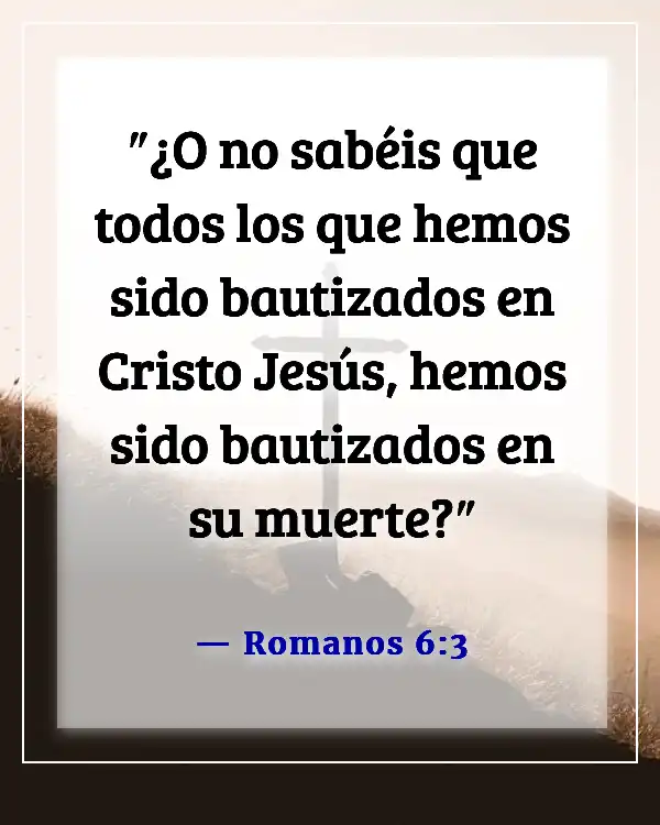 Versículos de la Biblia sobre el Sacramento del Bautismo (Romanos 6:3)