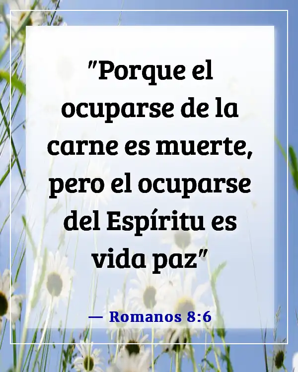 Versículos bíblicos para trastornos alimenticios (Romanos 8:6)