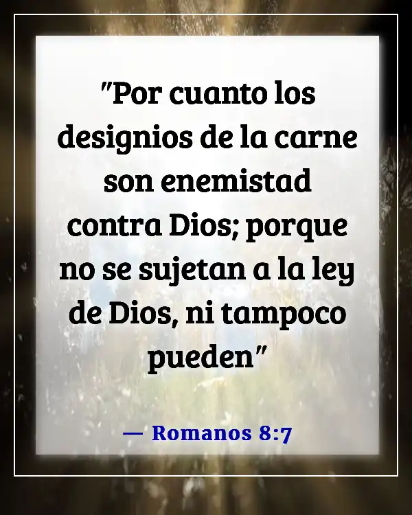 Versículos de la Biblia sobre faltarle el respeto a Dios (Romanos 8:7)