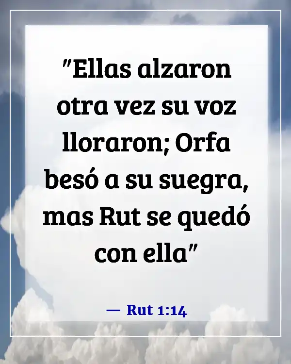 Versículos de la Biblia sobre las hermanas (Rut 1:14)