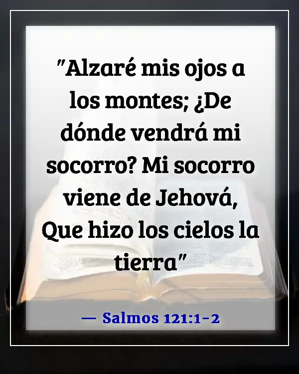Versículos de la Biblia para sanación y fortaleza para un amigo (Salmos 121:1-2)