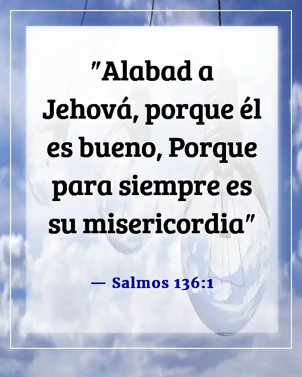 Versículo de la Biblia Agradecido Bendecido Domingo (Salmos 136:1)